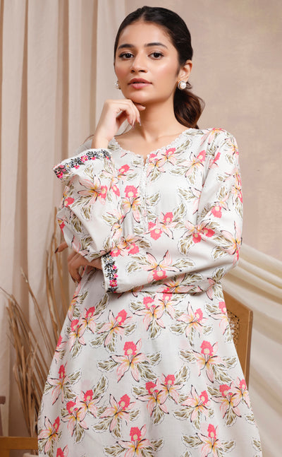 2-Piece Printed Lawn Stitched