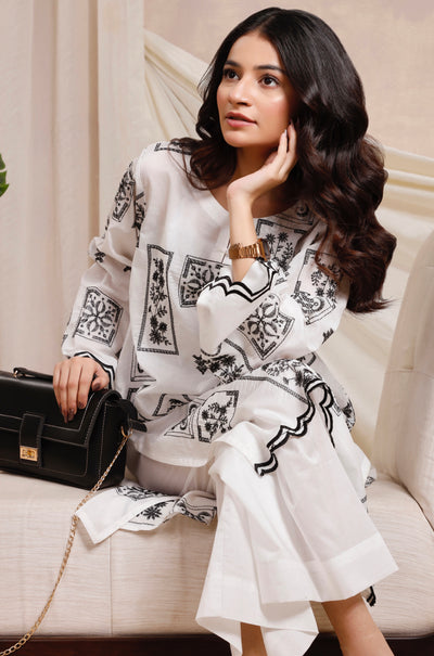 2-Piece Embroidered Lawn Stitched