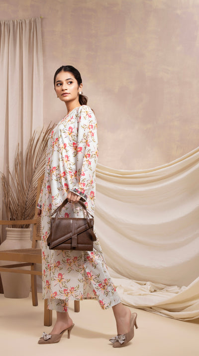 2-Piece Printed Lawn Stitched