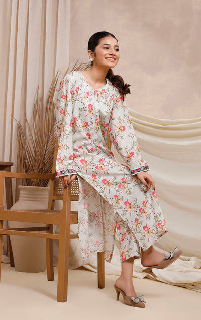 2-Piece Printed Lawn Stitched