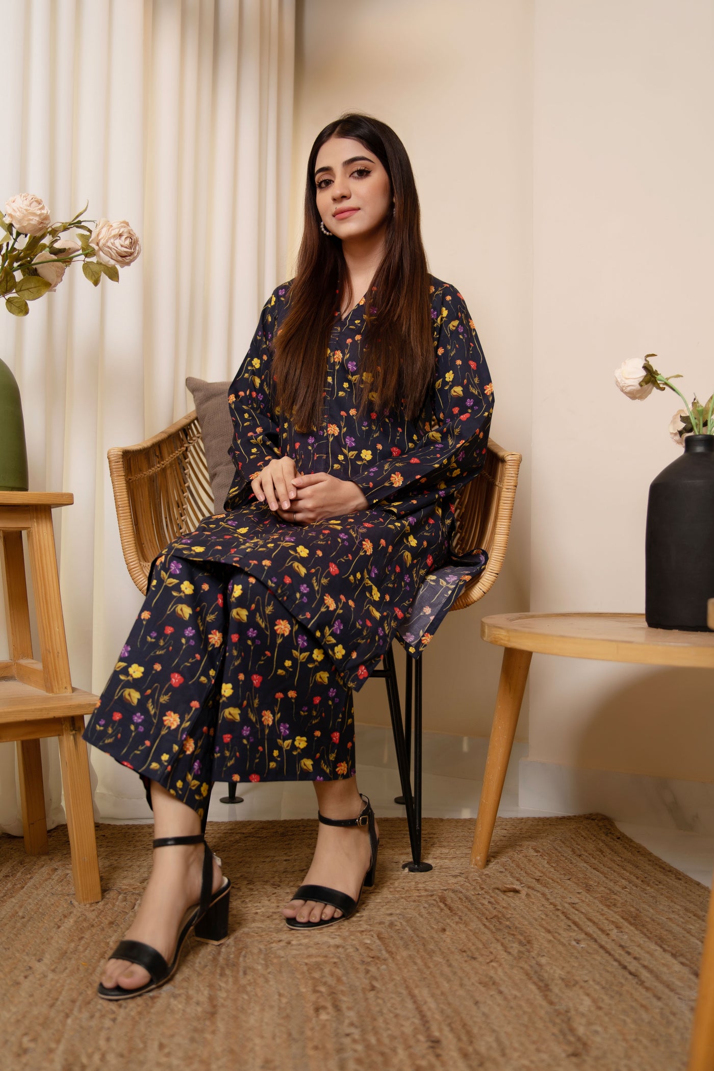2-Piece Printed Stitched