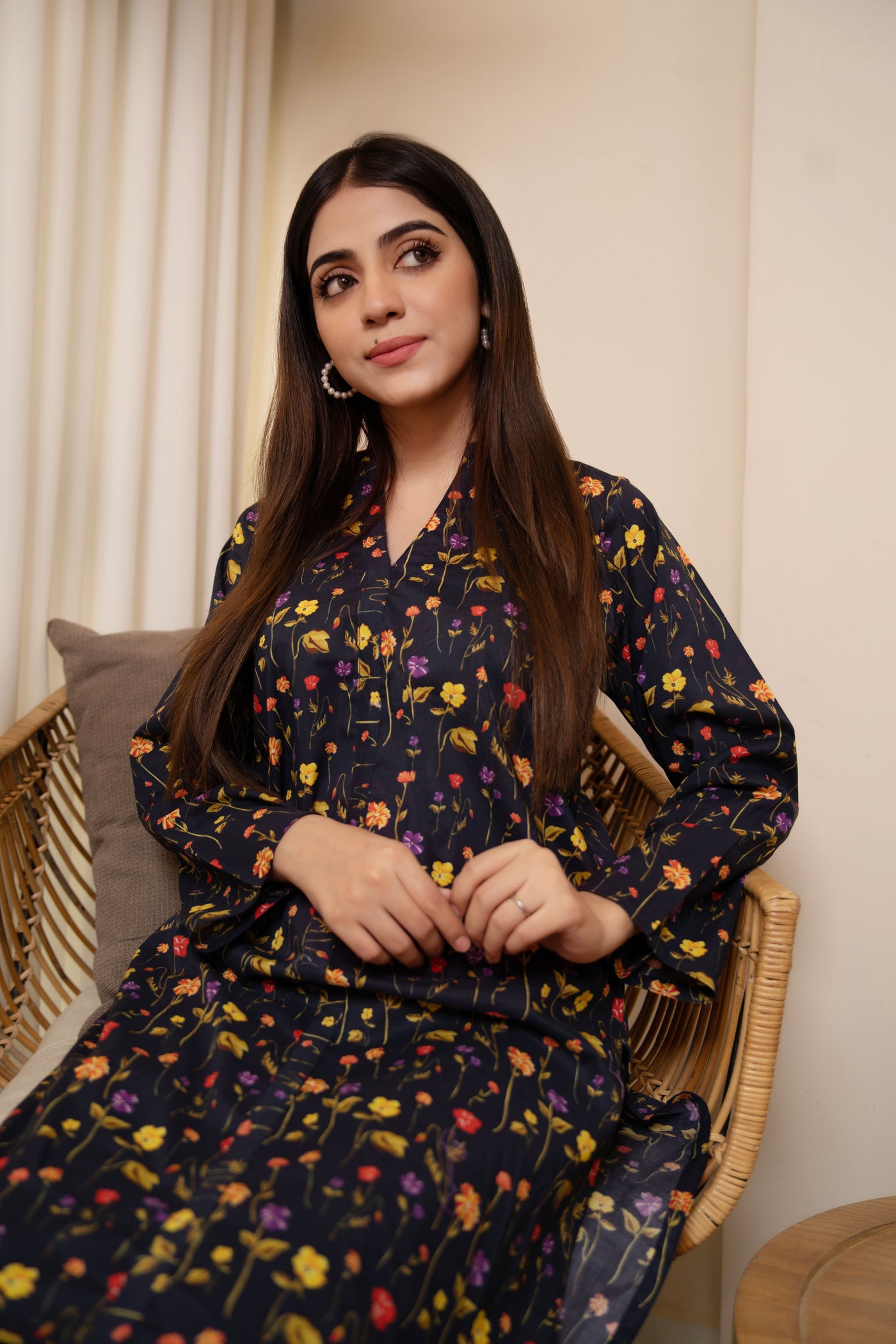 2-Piece Printed Stitched