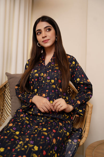 2-Piece Printed Stitched