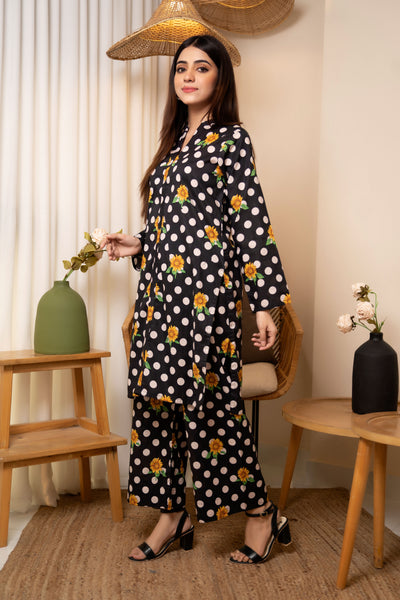 2-Piece Polka Dot Stitched