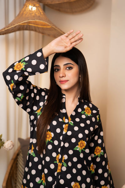2-Piece Polka Dot Unstitched