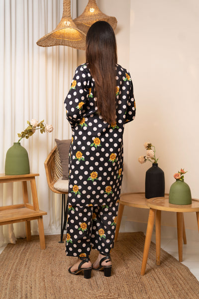 2-Piece Polka Dot Stitched