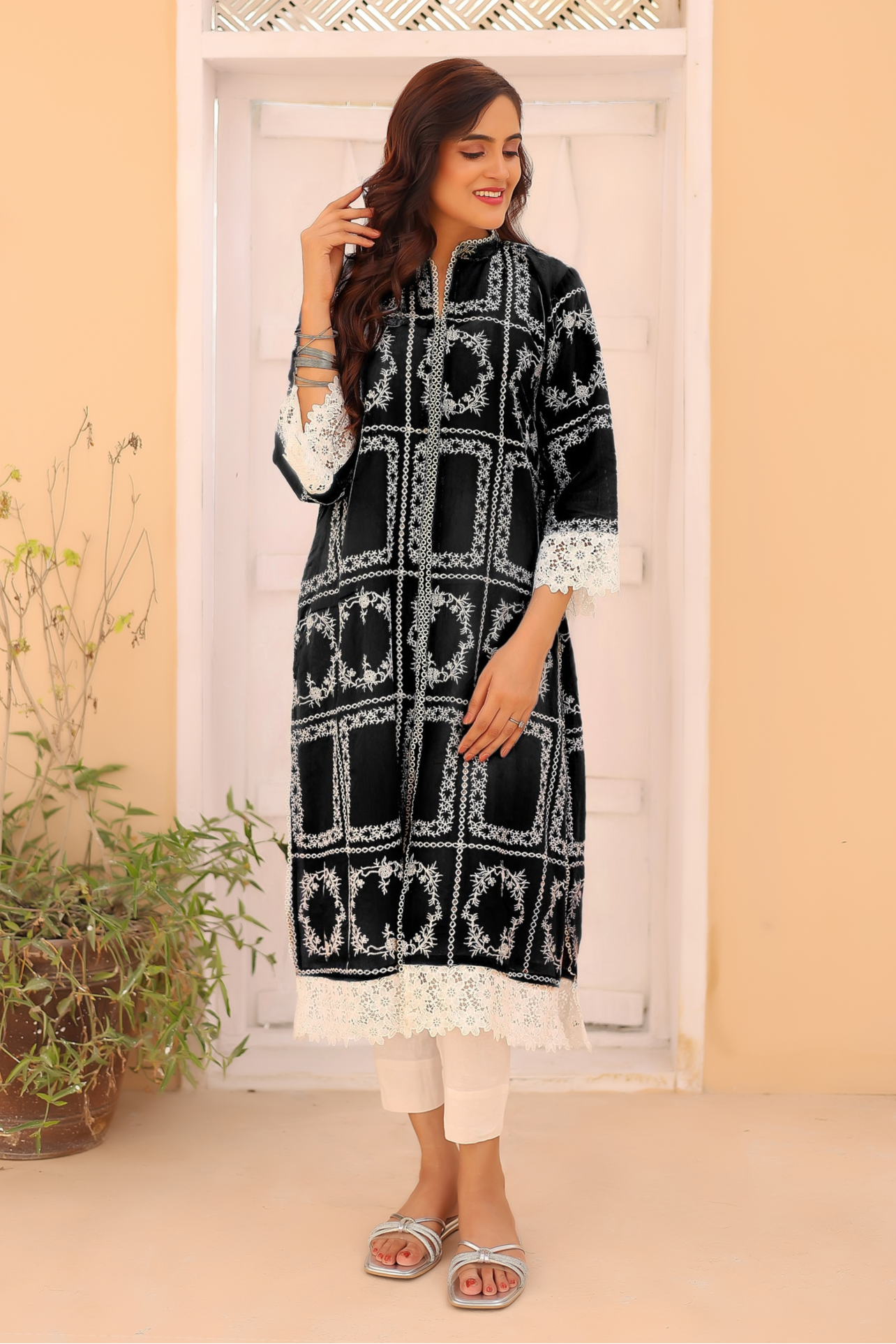 2-Piece Embroidered Lawn Stitched