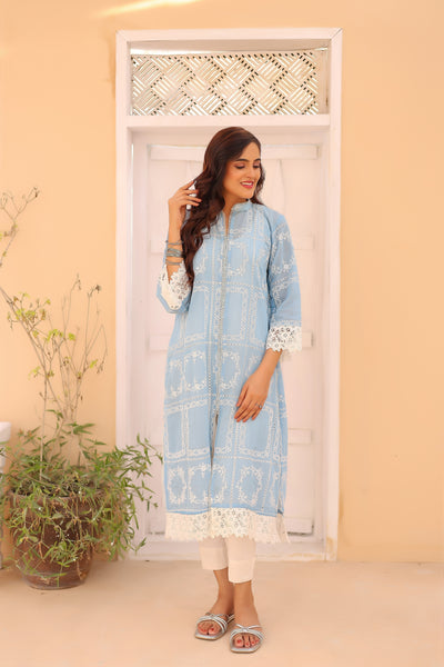 2-Piece Embroidered Lawn Stitched