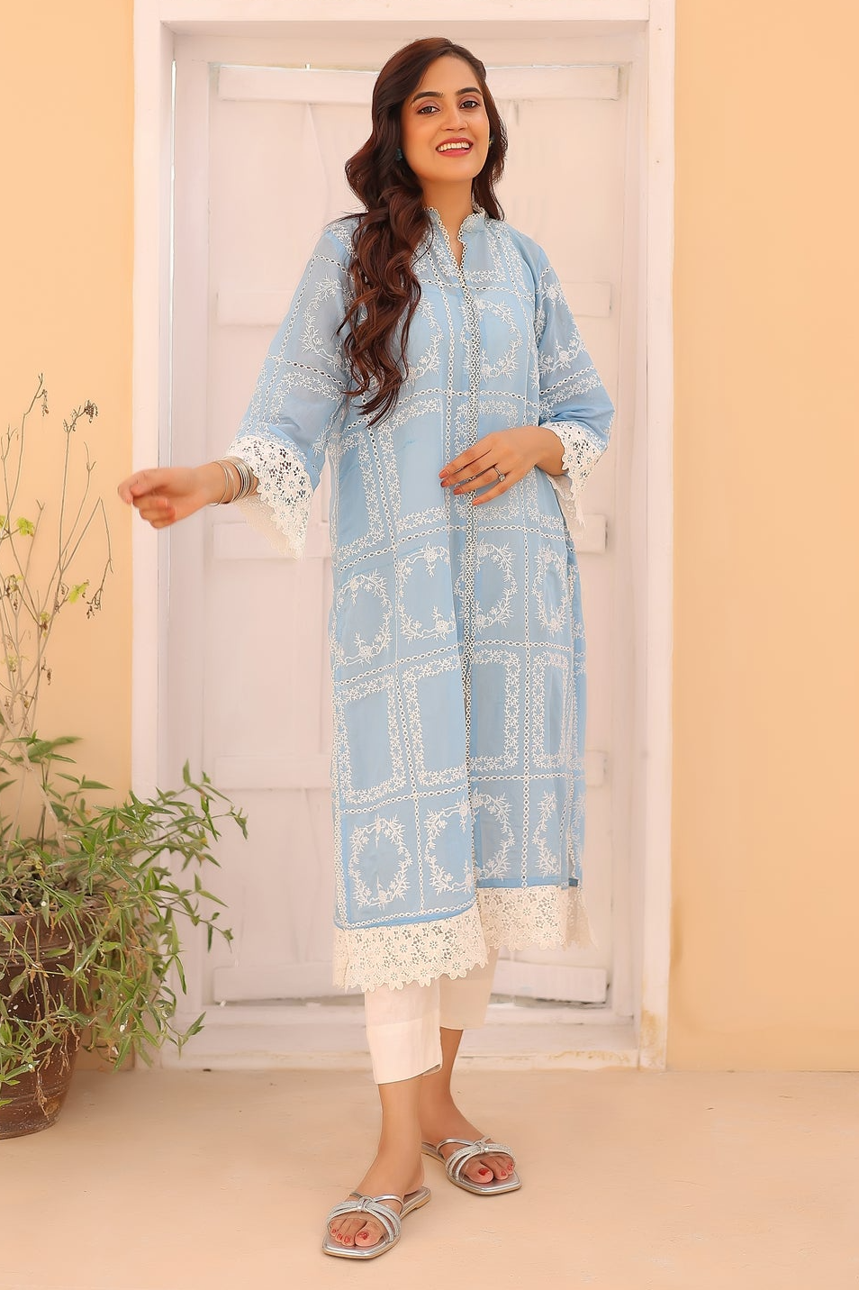 2-Piece Embroidered Lawn Stitched
