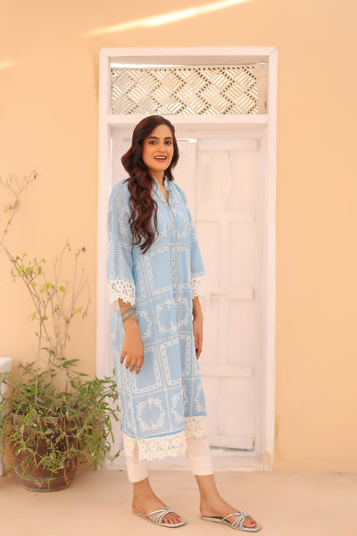 2-Piece Embroidered Lawn Stitched