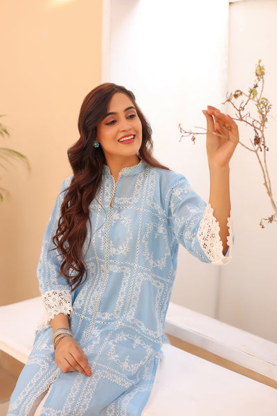 2-Piece Embroidered Lawn Stitched