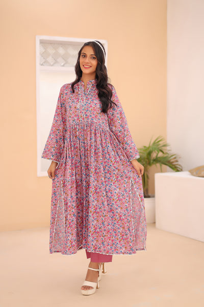 2-Piece Printed Lawn Stitched