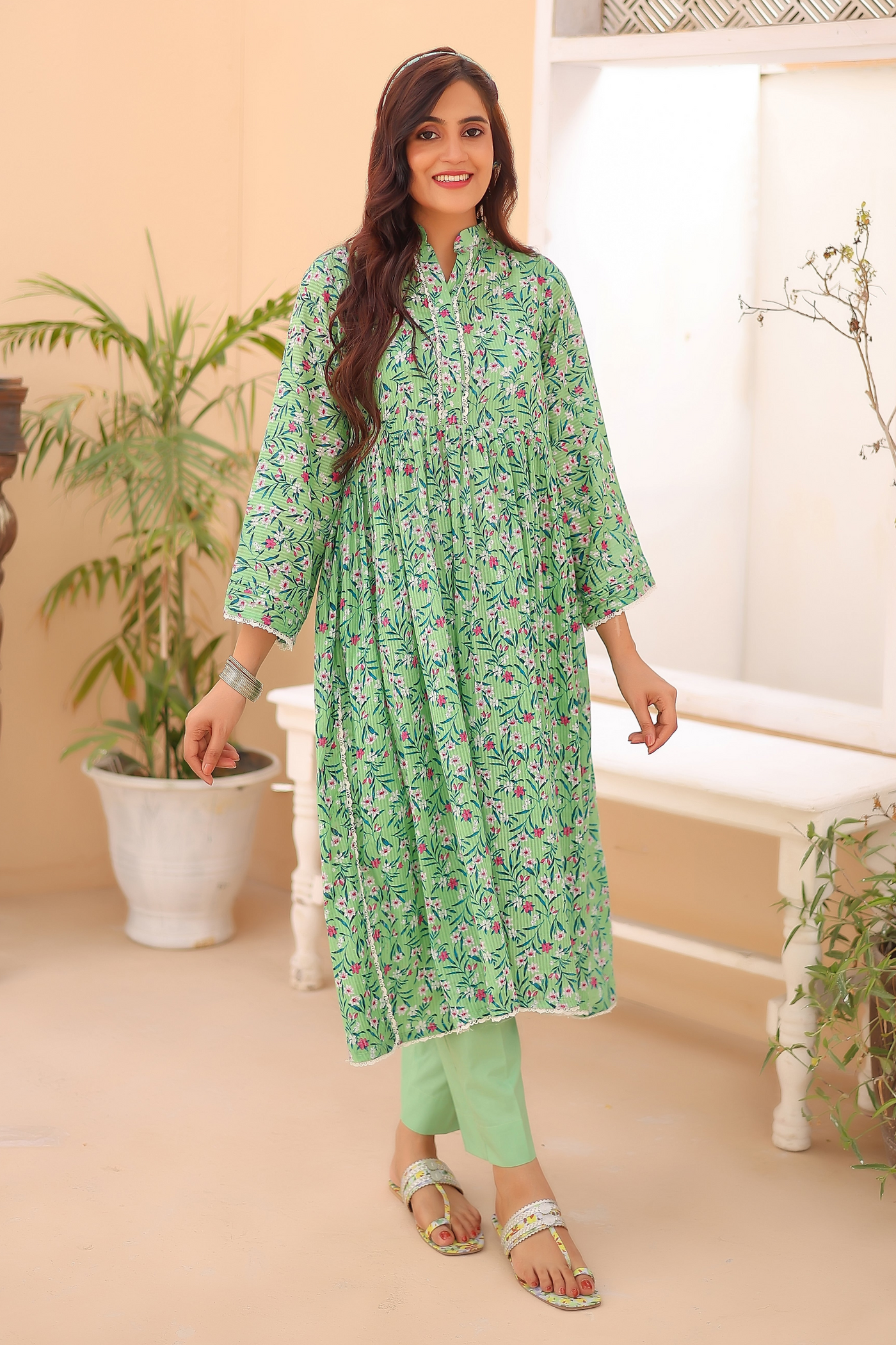 2-Piece Printed Lawn Stitched