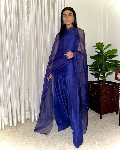 Royal Blue Farshi Set