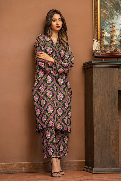 2-Piece Printed Khaddar Suit