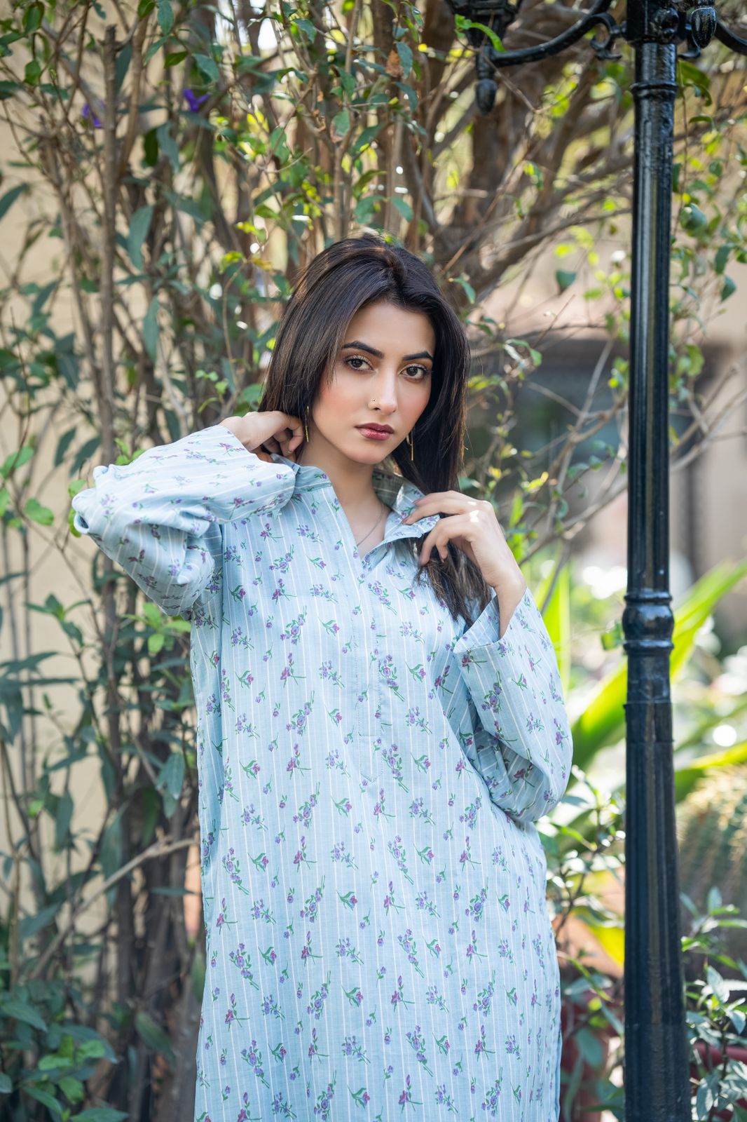 2-Piece Printed Lawn Suit