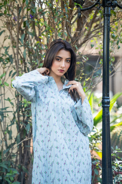 2-Piece Printed Lawn Suit