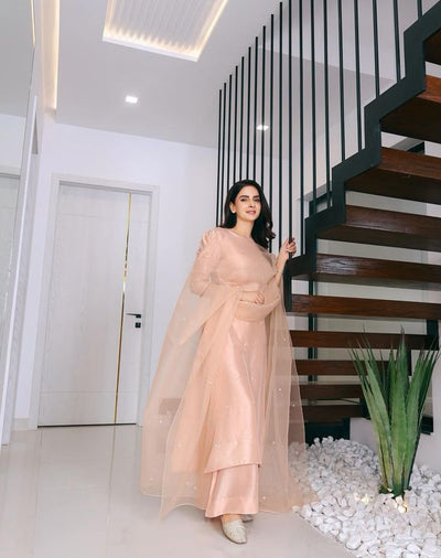 Peach farshi set