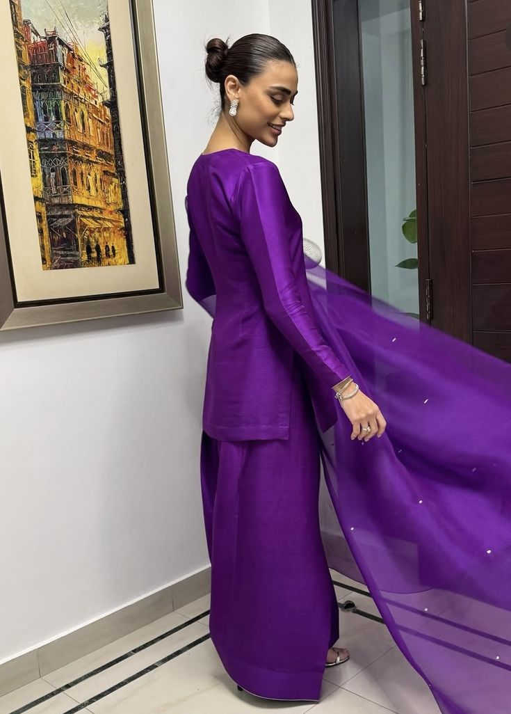Plum Farshi Set