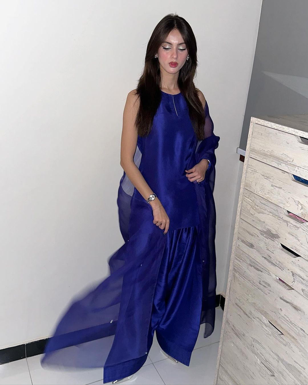 Royal Blue Farshi Set