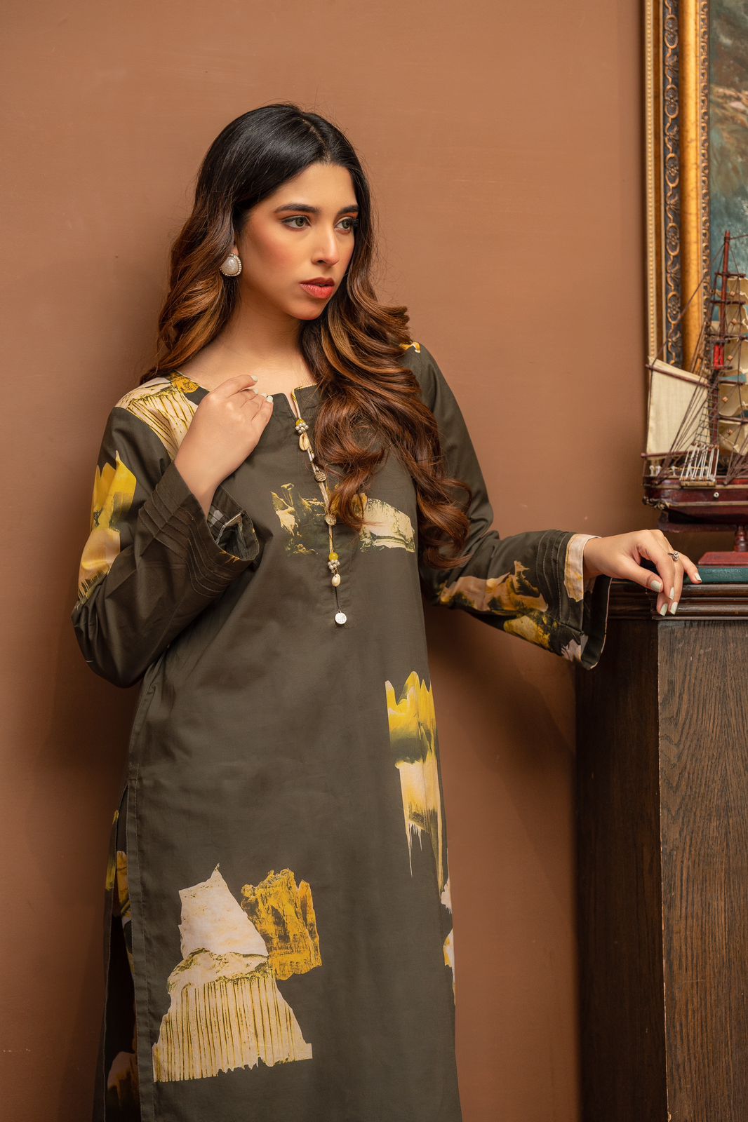 2-Piece Printed Lawn Suit