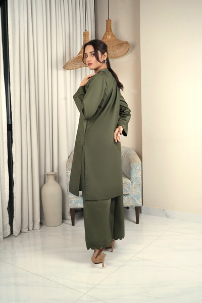 2-Piece Cotton Stitched