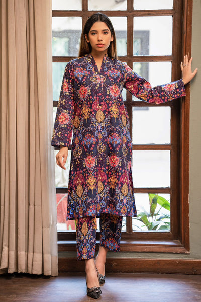 2-Piece Printed Lawn Suit