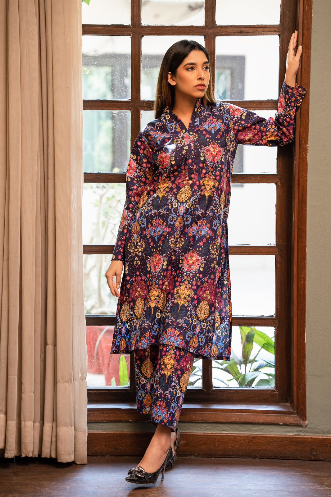 2-Piece Printed Lawn Suit