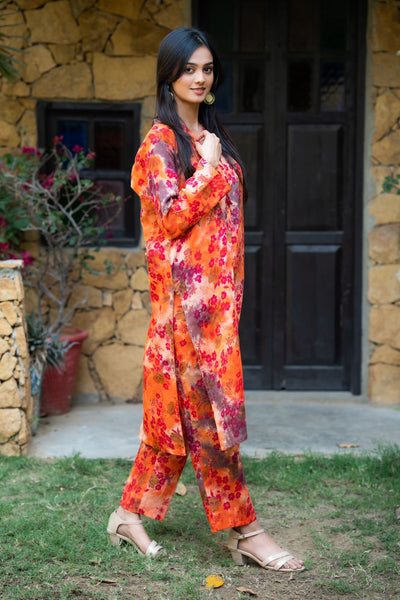 2-Piece Printed Lawn Stitched