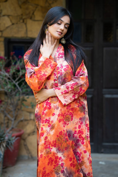 2-Piece Printed Lawn Stitched