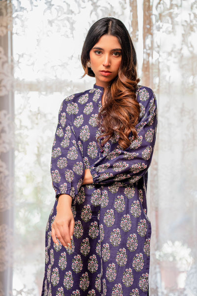 2-Piece Printed Khaddar Suit