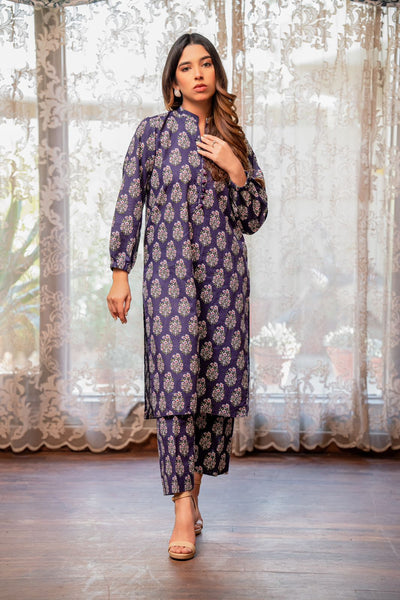 2-Piece Printed Khaddar Suit