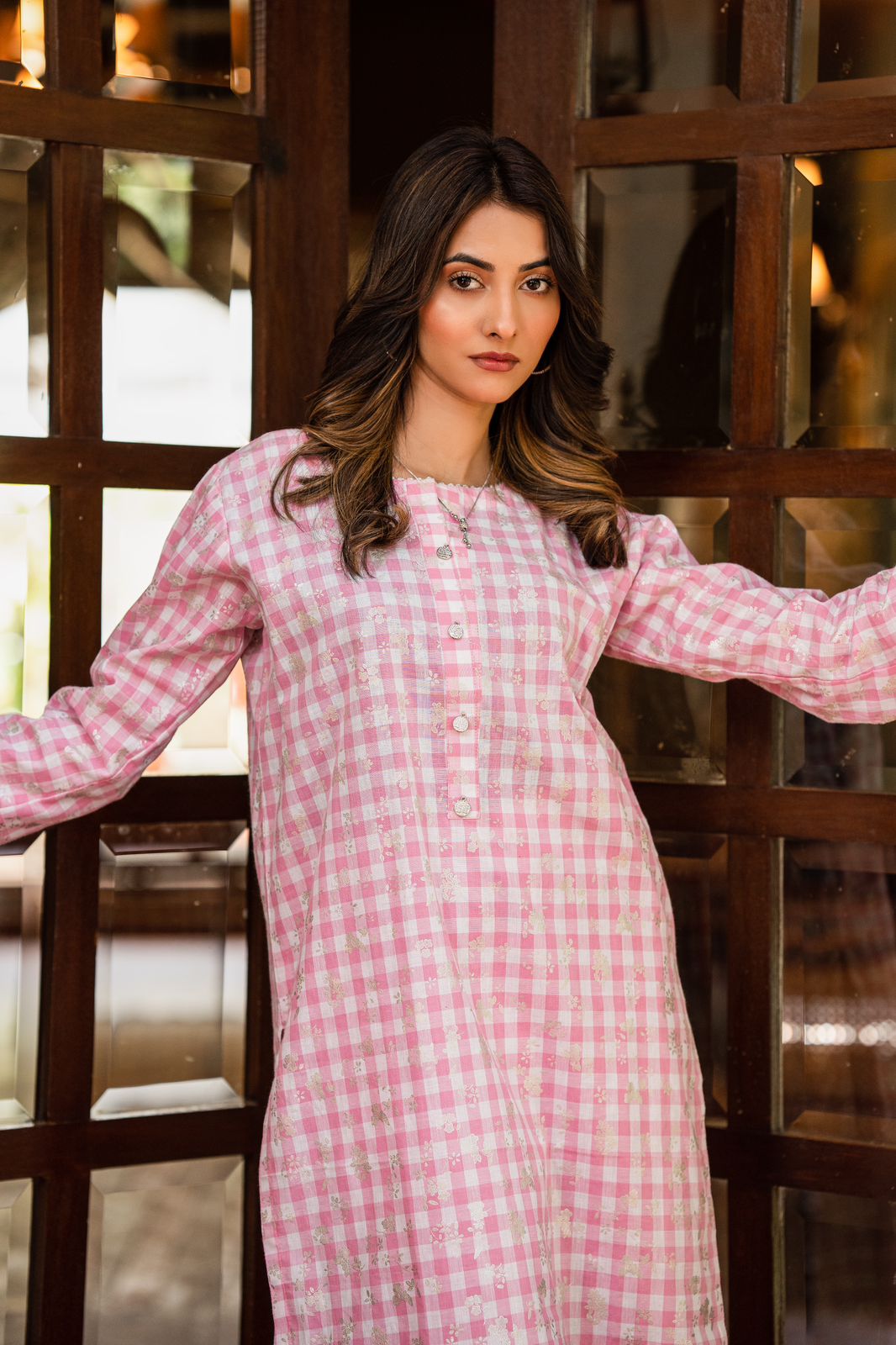 2-Piece Printed Cotton Lawn Suit