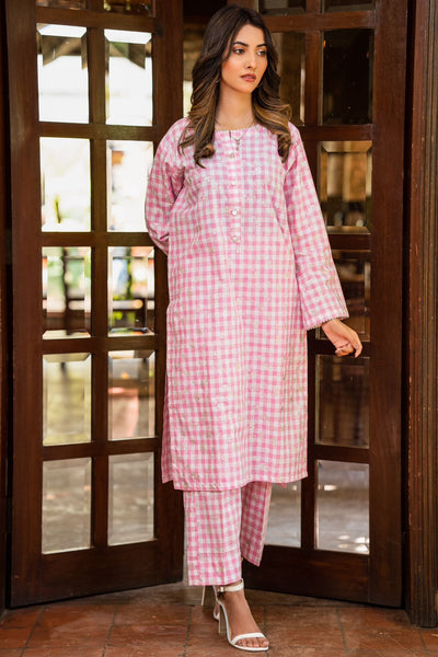 2-Piece Printed Cotton Lawn Suit