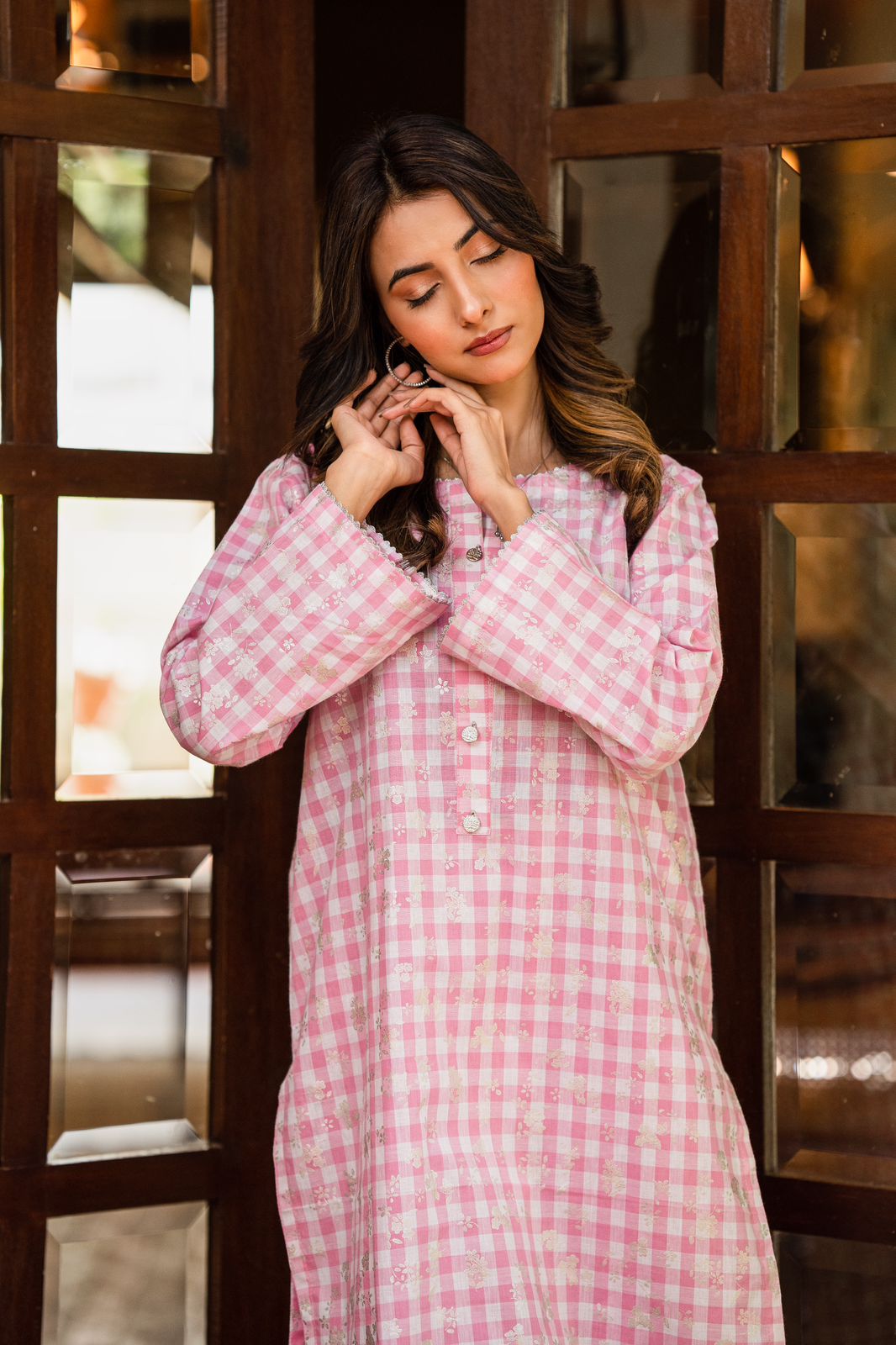 2-Piece Printed Cotton Lawn Suit