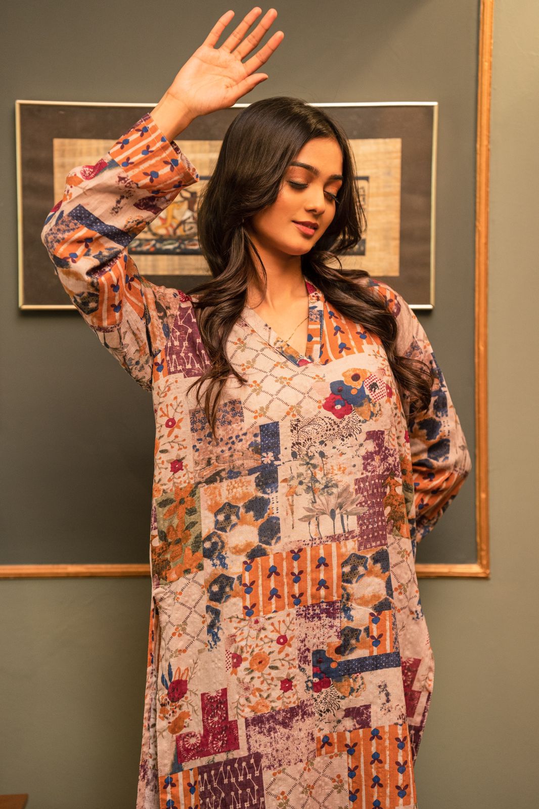 2-Piece Printed Lawn Stitched