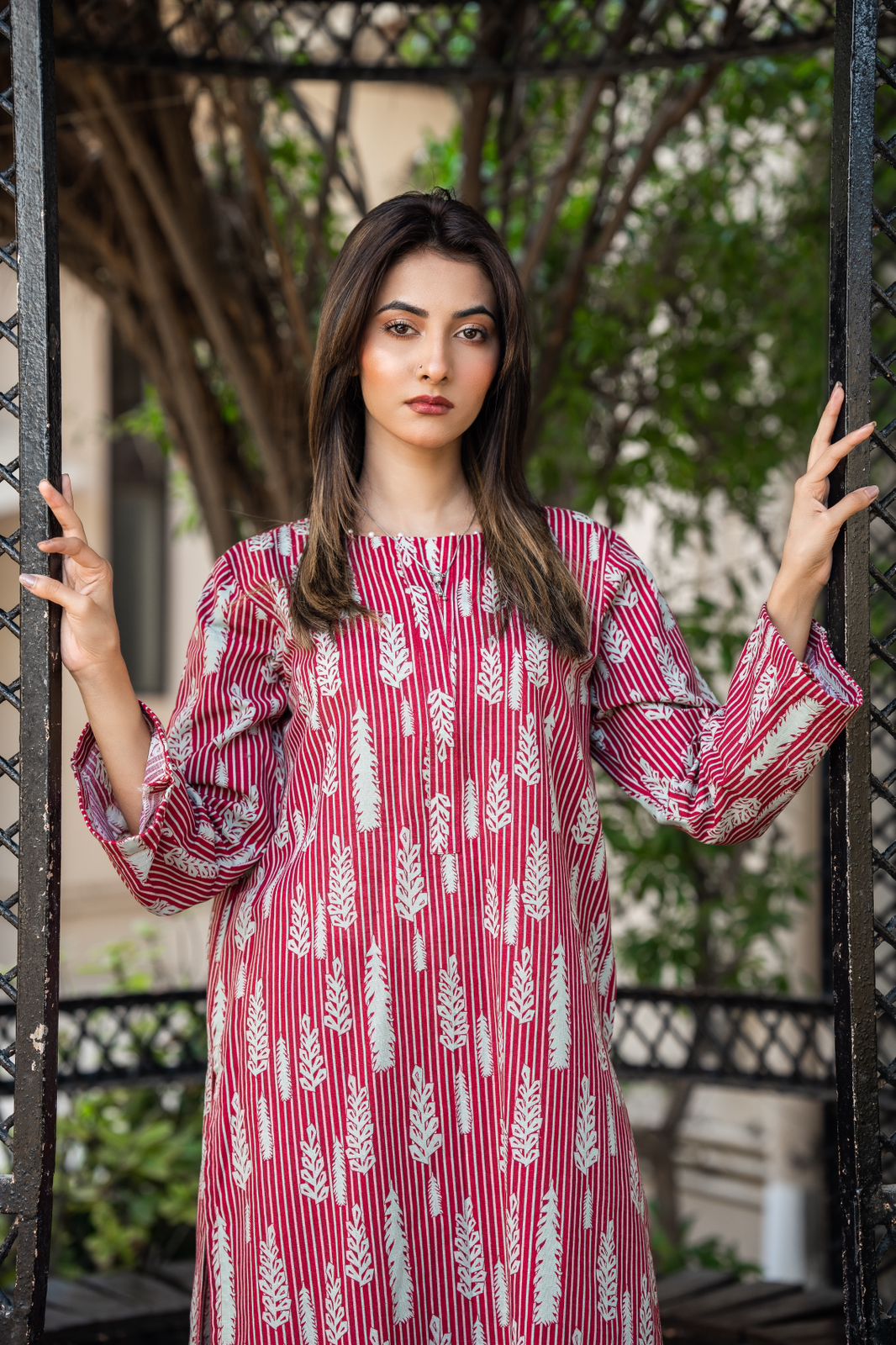 2-Piece Printed Khaddar Stitched