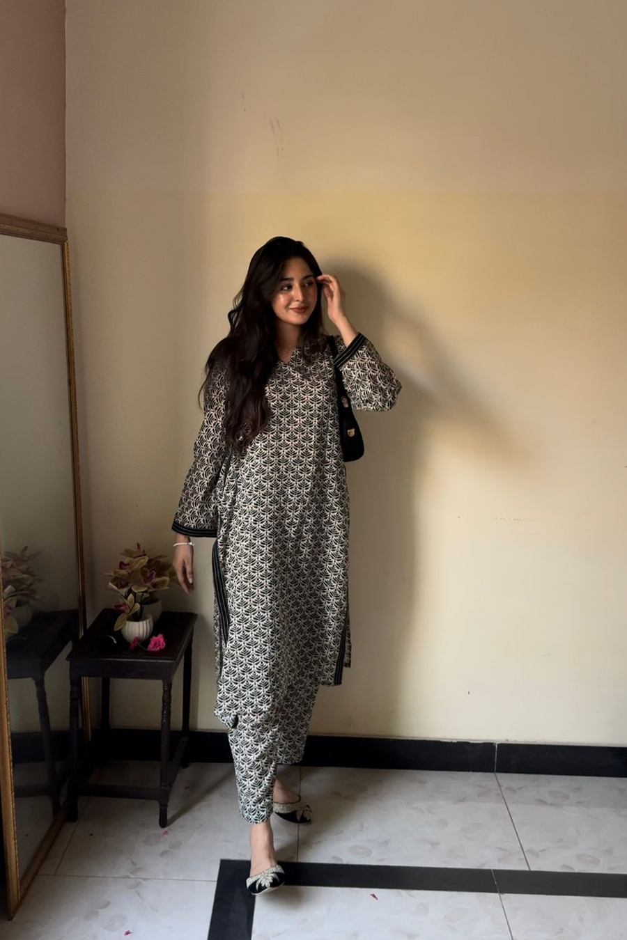 2-Piece Printed Lawn Suit