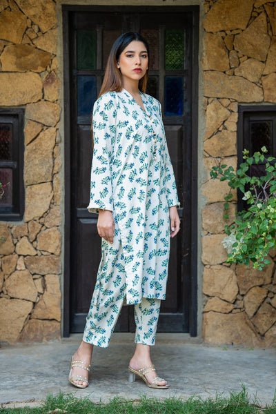 2-Piece Printed Irish Lawn Suit