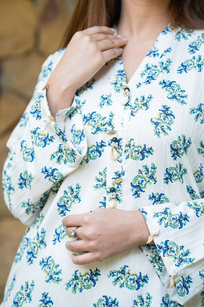 2-Piece Printed Irish Lawn Suit